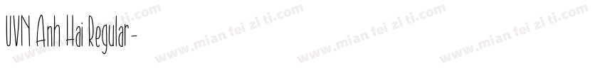 UVN Anh Hai Regular字体转换